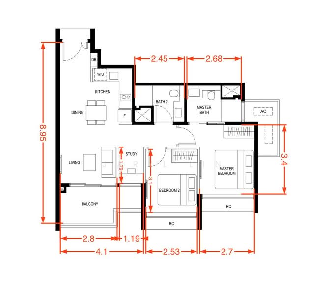 Kassia, 31 Flora Drive, 2 Bedrooms, 657 sqft, Condominium For Sale, by Jaryl Lin, 500195954 - PropertyGuru.com.sg