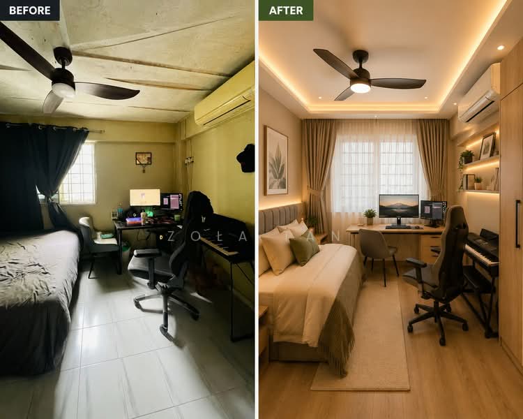 208 Yishun Street 21, 208 Yishun Street 21, 3 Bedrooms, 1,001 sqft, HDB Flat For Sale, by Zola Tan, 500195955 - Bedroom 3 - PropertyGuru.com.sg