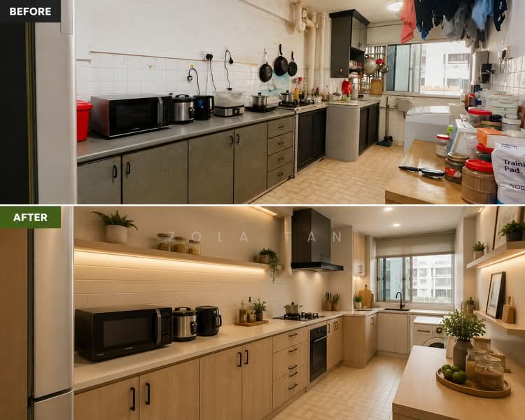 208 Yishun Street 21, 208 Yishun Street 21, 3 Bedrooms, 1,001 sqft, HDB Flat For Sale, by Zola Tan, 500195955 - Kitchen - PropertyGuru.com.sg