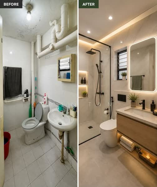 208 Yishun Street 21, 208 Yishun Street 21, 3 Bedrooms, 1,001 sqft, HDB Flat For Sale, by Zola Tan, 500195955 - Master Bathroom - PropertyGuru.com.sg