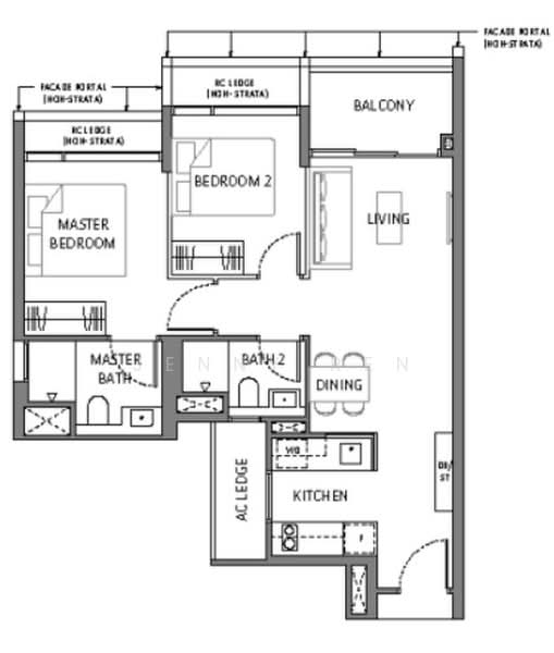 The Robertson Opus, 11 Unity Street, 2 Bedrooms, 721 sqft, Condominium For Sale, by Jenny Ren, 500196028 - PropertyGuru.com.sg