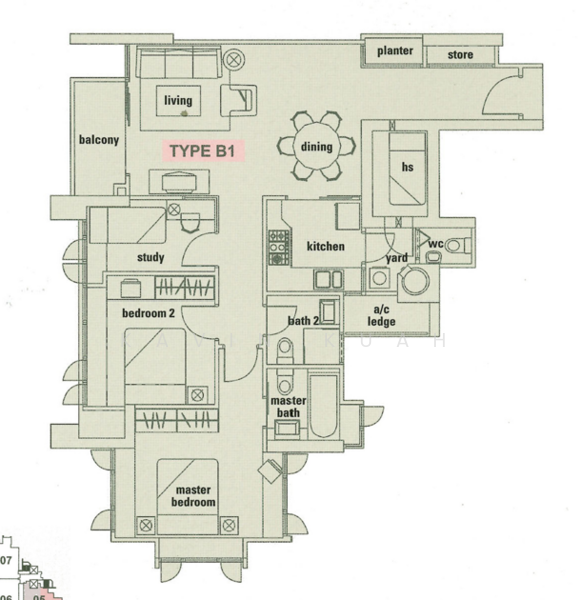 De Royale, 31 Jalan Rama Rama, 2 Bedrooms, 1,055 sqft, Condominium For Sale, by Kavin Kuah, 500196157 - PropertyGuru.com.sg