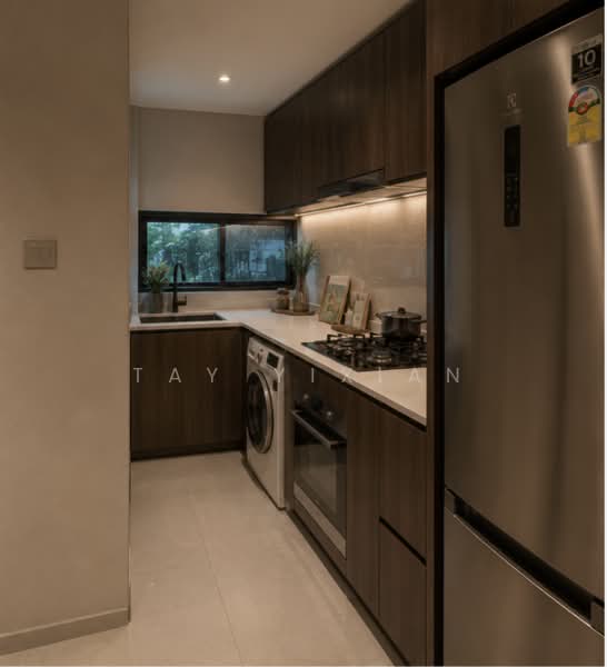 Lentor Hills Residences, 35 Lentor Hills Road, 3 Bedrooms, 980 sqft, Apartment For Sale, by Tay Yixian, 500196206 - Kitchen - AI Illustration - PropertyGuru.com.sg