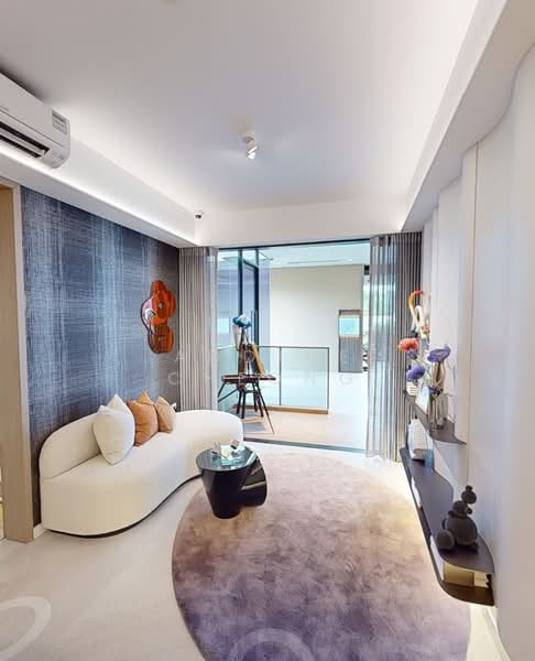 Nava Grove, 38 Pine Grove, 2 Bedrooms, 786 sqft, Condominium For Sale, by Addine Cheong, 500196210 - Living Room - PropertyGuru.com.sg