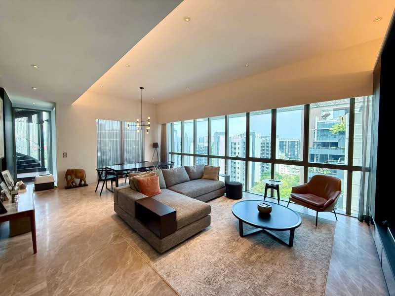 Leedon Residence, 6 Leedon Heights, 4 Bedrooms, 3,746 sqft, Condominium For Sale, by Lynn Er, 500196237 - Living Room - PropertyGuru.com.sg