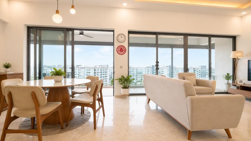 Riversails, 6 Upper Serangoon Crescent, 4 Bedrooms, 2,637 sqft, Condominium For Sale, by Eileen Siu, 500196261 - Living Room - PropertyGuru.com.sg
