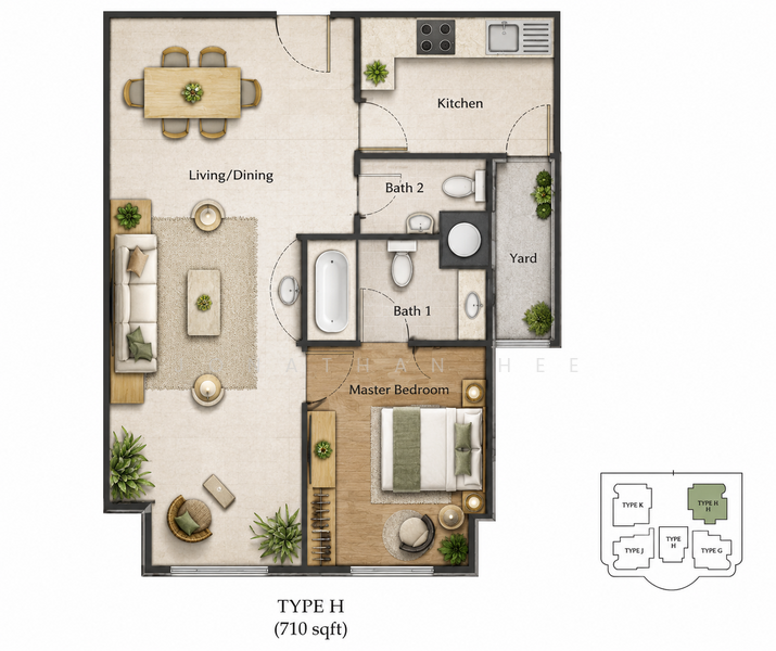 La Crystal, 160 Killiney Road, 1 Bedroom, 710 sqft, Condominium For Sale, by Jonathan Hee, 500196270 - PropertyGuru.com.sg