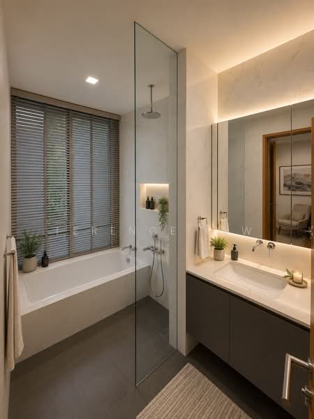 Glentrees, 11F Mount Sinai Lane, 5 Bedrooms, 3,671 sqft, Cluster House For Sale, by Terence Yew, 500196278 - Bathroom - PropertyGuru.com.sg