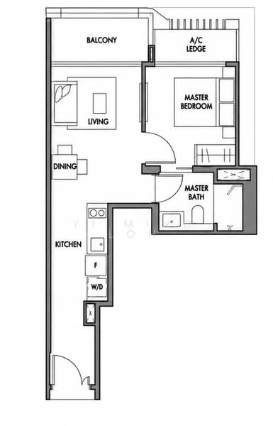 The Tre Ver, 64 Potong Pasir Avenue 1, 1 Bedroom, 495 sqft, Condominium For Sale, by Yi Ming Loh, 500196349 - PropertyGuru.com.sg