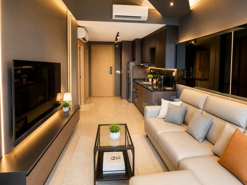 City Gate, 371 Beach Road, 1 Bedroom, 452 sqft, Apartment For Sale, by Meiyin Pan, 500196357 - Living Room - PropertyGuru.com.sg