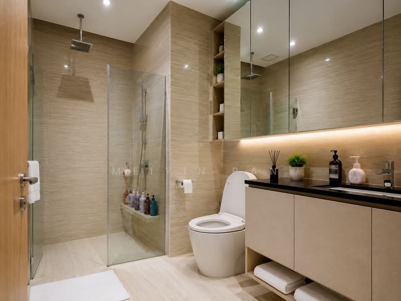 City Gate, 371 Beach Road, 1 Bedroom, 452 sqft, Apartment For Sale, by Meiyin Pan, 500196357 - Bathroom - PropertyGuru.com.sg