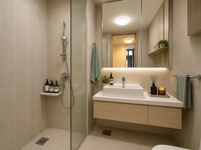 The Panorama, 18 Ang Mo Kio Ave 2, 2 Bedrooms, 700 sqft, Condominium For Sale, by Chris Chua, 500196393 - Bathroom - PropertyGuru.com.sg