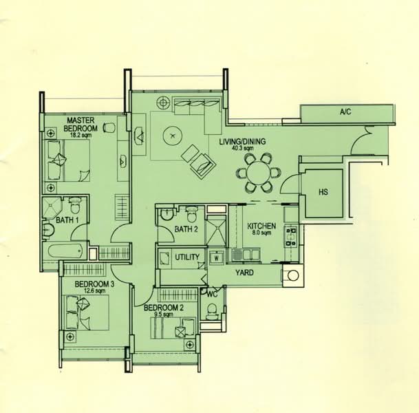 Changi Rise Condo, 16 Simei Rise, 3 Bedrooms, 1,259 sqft, Condominium For Sale, by Jeffrey Zeus, 500196399 - PropertyGuru.com.sg
