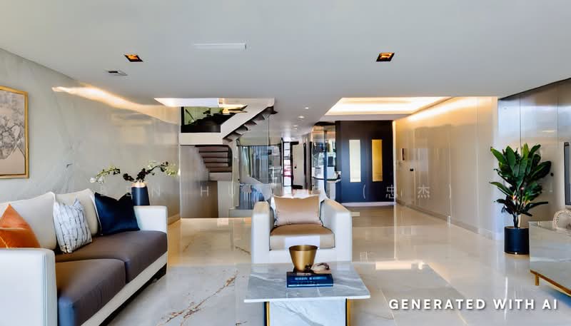 Ocean Drive Sentosa Cove, Ocean Drive / Sentosa Cove, 5 Bedrooms, 5,000 sqft, Terraced House For Rent, by Ben Huang (忠杰), 500196449 - Living Room - PropertyGuru.com.sg
