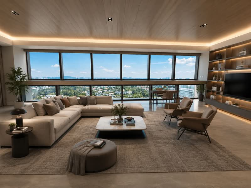 Hana, 8 Tomlinson Road, 4 Bedrooms, 3,531 sqft, Apartment For Rent, by Johnny Chia, 500196485 - Living Room - PropertyGuru.com.sg