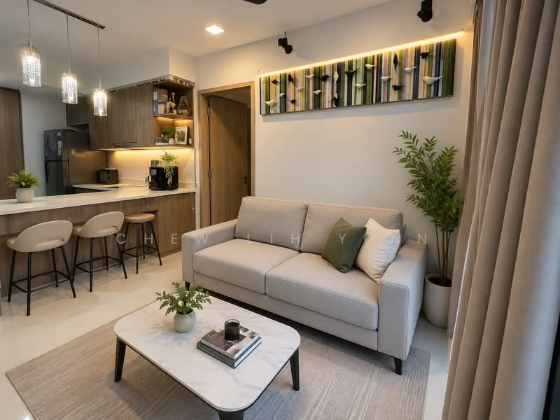 Sol Acres, 8 Choa Chu Kang Grove, 2 Bedrooms, 614 sqft, Executive Condominium For Sale, by Chew Lih Yuan, 500196500 - Living Room - PropertyGuru.com.sg