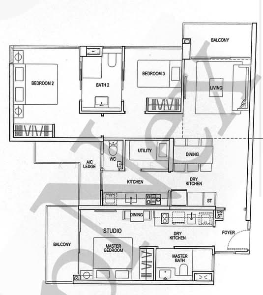 RiverTrees Residences, 29 Fernvale Close, 2 Bedrooms, 904 sqft, Condominium For Rent, by Kai Yue KX, 500196663 - PropertyGuru.com.sg