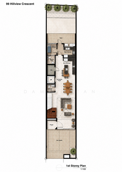 ⭐️JUST TOP⭐️RARE BRAND NEW 3.5-STY TERRACE NEAR HILLVIEW MRT STN⭐️MASSIVE BUILT-UP W/ 6 BEDROOMS⭐️, Hillview Crescent Jalan Remaja Gumilang Chu Lin Yen Dermawan Intan Zamrud Elizabeth Phoenix Hazel Park Cashew Chestnut Almond Suasa Pakis Emas Urai Asas Tekad Siap Tumpu Uji Shamah Selanting Layang Kakatua Merbok Yuk Tong Kismis Eng Kong Toh Tuck Tin, 6 Bedrooms, 7,240 sqft, Terraced House For Sale, by Damian Tan 陈係赈, 500196875 - PropertyGuru.com.sg