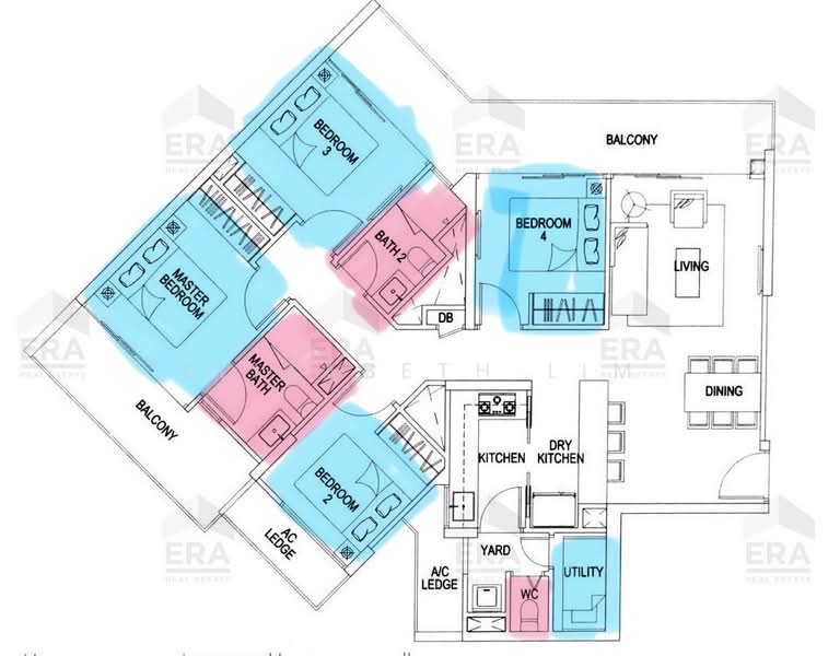 4/5Bed 3Bath⭐️Views⭐️Balcony⭐️Punggol Plaza⭐️3 mins LRT, , 4 Bedrooms, 1,346 sqft, Condominium For Sale, by Elizabeth Lim, 500196950 - PropertyGuru.com.sg