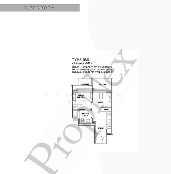 Stirling Residences, 21 Stirling Road, 1 Bedroom, 441 sqft, Condominium For Sale, by Kevin Aw 胡锦胜, 500197072 - PropertyGuru.com.sg