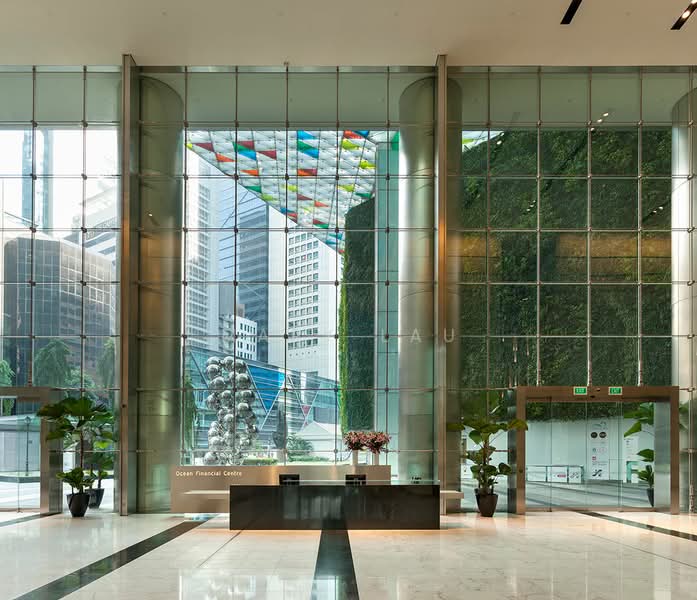 Ocean Financial Centre, 10 Collyer Quay, 1,367 sqft, Office For Rent, by Mary Lau, 500197076 - Lobby - CommercialGuru.com.sg