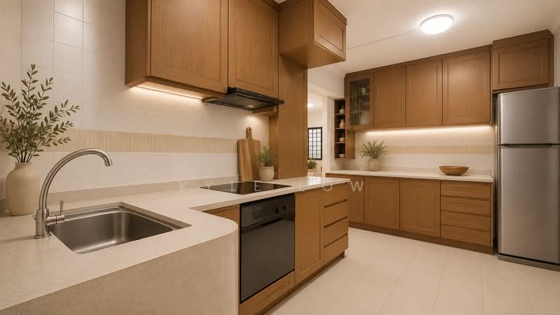 221 Hougang Street 21, 221 Hougang Street 21, 3 Bedrooms, 1,593 sqft, HDB Flat For Sale, by Kyle Low, 500197123 - AI - Kitchen - PropertyGuru.com.sg