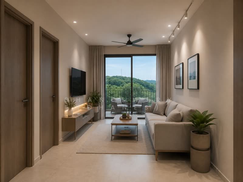 The Reserve Residences, 9 Jalan Anak Bukit, Clementi Park / Upper Bukit Timah, 2 Bedrooms, 657 sqft, Condominium For Sale, by Dhaneswery (Dhanes), 500197273 - Living Room - PropertyGuru.com.sg