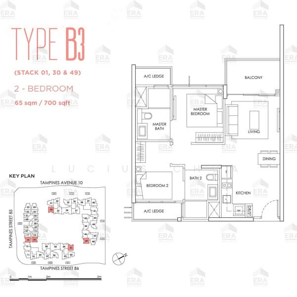 The Alps Residences, 107 Tampines Street 86, 2 Bedrooms, 700 sqft, Condominium For Sale, by Lucius Chua, 500197396 - PropertyGuru.com.sg