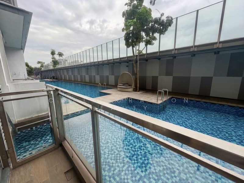 Watertown, 71 Punggol Central, 1 Bedroom, 624 sqft, Condominium For Sale, by JO, 500197405 - balcony to lap pool - PropertyGuru.com.sg