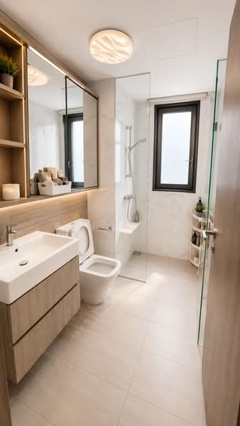 Within 1km to PLMGS Paya Lebar Methodist Girls School, Minutes walk to MRT, , 4 Bedrooms, 1,249 sqft, Condominium For Sale, by Benn Xie, 500197408 - Bathroom - PropertyGuru.com.sg