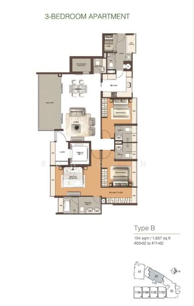 Residences @ Emerald Hill, 119 Emerald Hill Road, Orchard / River Valley, 3 Bedrooms, 1,657 sqft, Condominium For Sale, by Ron Chen, 500197418 - PropertyGuru.com.sg
