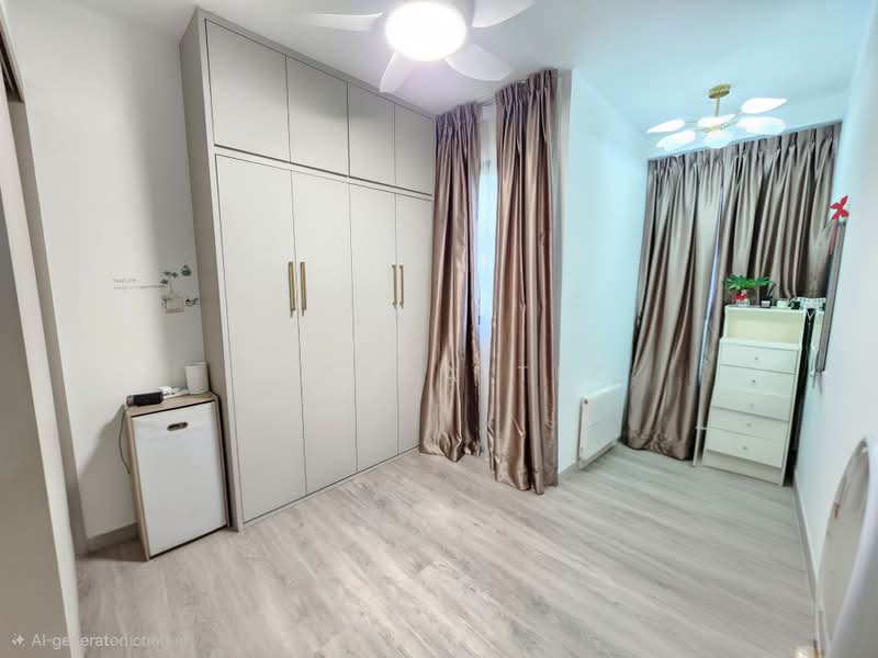 Sengkang Grand Residences, 72 Compassvale Bow, 2 Bedrooms, 764 sqft, Condominium For Sale, by Brenda Teo, 500197437 - Master-room + study with Murphy bed - PropertyGuru.com.sg