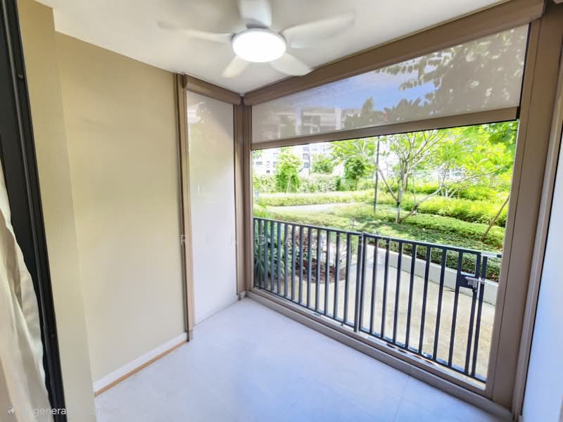 Sengkang Grand Residences, 72 Compassvale Bow, 2 Bedrooms, 764 sqft, Condominium For Sale, by Brenda Teo, 500197437 - Spacious Patio with Zipblind - PropertyGuru.com.sg