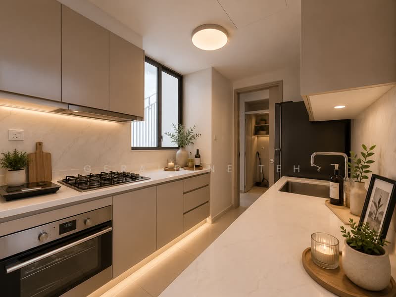 Optima @ Tanah Merah, 78 Tanah Merah Kechil Avenue, 3 Bedrooms, 1,959 sqft, Apartment For Sale, by Geraldine Teh, 500197713 - Kitchen - PropertyGuru.com.sg