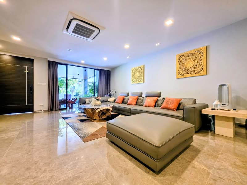 East View Garden, Jalan Segam, 5 Bedrooms, 4,350 sqft, Terraced House For Sale, by Brett Chua, 500197730 - Living Room - PropertyGuru.com.sg