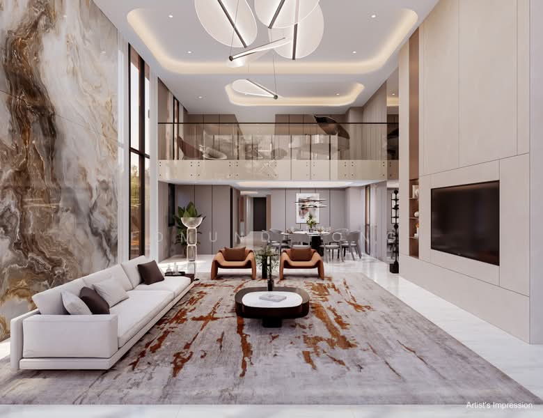 DISTRICT 11 | CHANCERY HILL COLLECTION | Brand New FREEHOLD 2 Storey Detached, Chancery Hill Road, 6 Bedrooms, 9,448 sqft, Detached House For Sale, by Edmund Yong, 500197759 - Living Room - PropertyGuru.com.sg