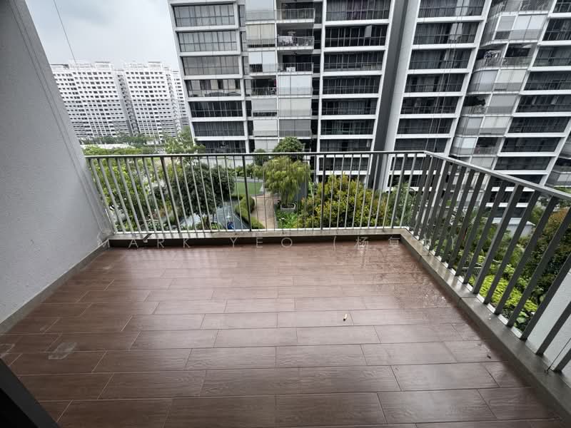 Twin Waterfalls, 106 Punggol Walk, 3 Bedrooms, 1,087 sqft, Executive Condominium For Rent, by Mark Yeo (杨复中), 500197784 - Balcony - PropertyGuru.com.sg