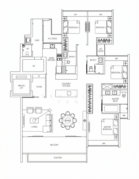 Parvis, 18 Holland Hill, 4 Bedrooms, 1,991 sqft, Condominium For Rent, by Stanislas Yan, 500197787 - PropertyGuru.com.sg