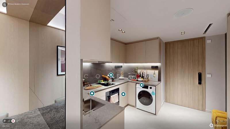 River Modern, River Galley Green, 2 Bedrooms, 538 sqft, Condominium For Sale, by Nicole Lim, 500197797 - Kitchen - PropertyGuru.com.sg