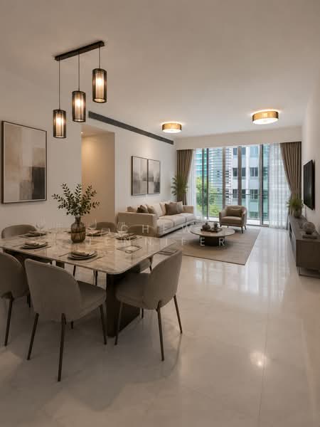 The Vermont On Cairnhill, 12A Cairnhill Rise, 3 Bedrooms, 1,410 sqft, Apartment For Rent, by Chew Jennifer, 500197868 - Living Room virtually staged - PropertyGuru.com.sg
