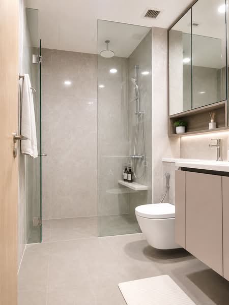 The Tapestry, 59 Tampines Street 86, 1 Bedroom, 474 sqft, Condominium For Rent, by Lynn Hope Tan, 500197905 - Bathroom - PropertyGuru.com.sg