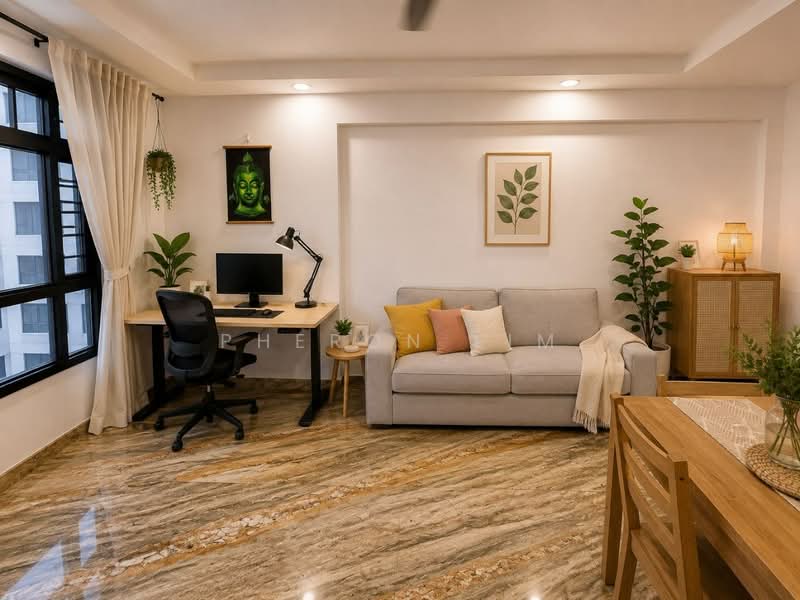 473A Fernvale Street, 473A Fernvale Street, 2 Bedrooms, 732 sqft, HDB Flat For Rent, by Pheron Lim, 500197917 - Living Room - PropertyGuru.com.sg