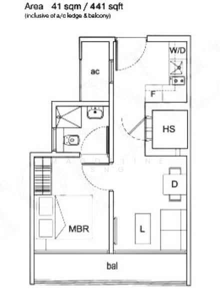 The Water Edge @ Geylang, 8 Lorong 38 Geylang, 1 Bedroom, 441 sqft, Condominium For Rent, by Magdeline Sng, 500197922 - PropertyGuru.com.sg