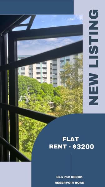 712 Bedok Reservoir Road, 712 Bedok Reservoir Road, 2 Bedrooms, 883 sqft, HDB Flat For Rent, by Ng Lu Li (Celia), 500198016 - View - PropertyGuru.com.sg