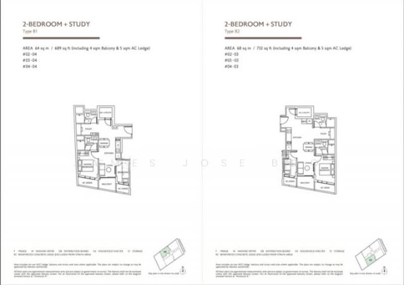 Cheap Freehold 2 plus Study | 3 min to mrt | Ready to move, , 2 Bedrooms, 689 sqft, Apartment For Sale, by James Jose Boo, 500198028 - PropertyGuru.com.sg