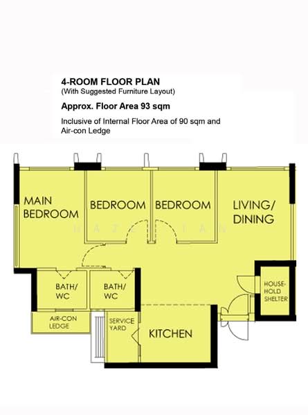 MacPherson Weave, 95B Circuit Road, 3 Bedrooms, 1,001 sqft, HDB Flat For Rent, by Hazel Tan, 500198046 - PropertyGuru.com.sg