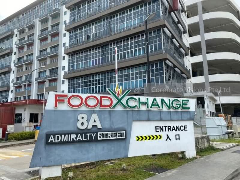 Food XChange @ Admiralty, 8A Admiralty Street, 2,766 sqft, Factory / Workshop (B2) For Rent, by Jerry Lum, 500198097 - Exterior - CommercialGuru.com.sg