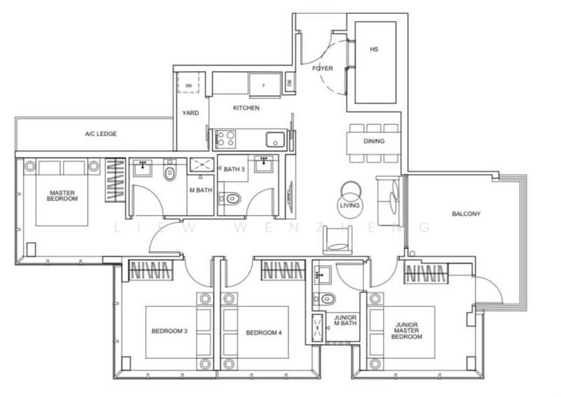 Zyanya, 8 Lorong 25A Geylang, 4 Bedrooms, 1,195 sqft, Condominium For Rent, by Liew Wenzheng, 500198112 - PropertyGuru.com.sg