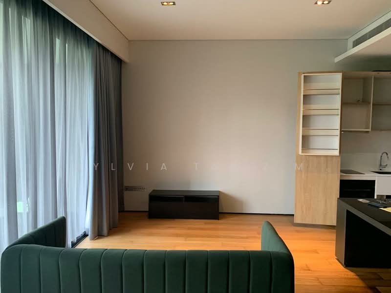 OUE Twin Peaks, 33 Leonie Hill Road, 1 Bedroom, 570 sqft, Condominium For Rent, by Sylvia Tan Z M, 500198160 - Living Room - PropertyGuru.com.sg