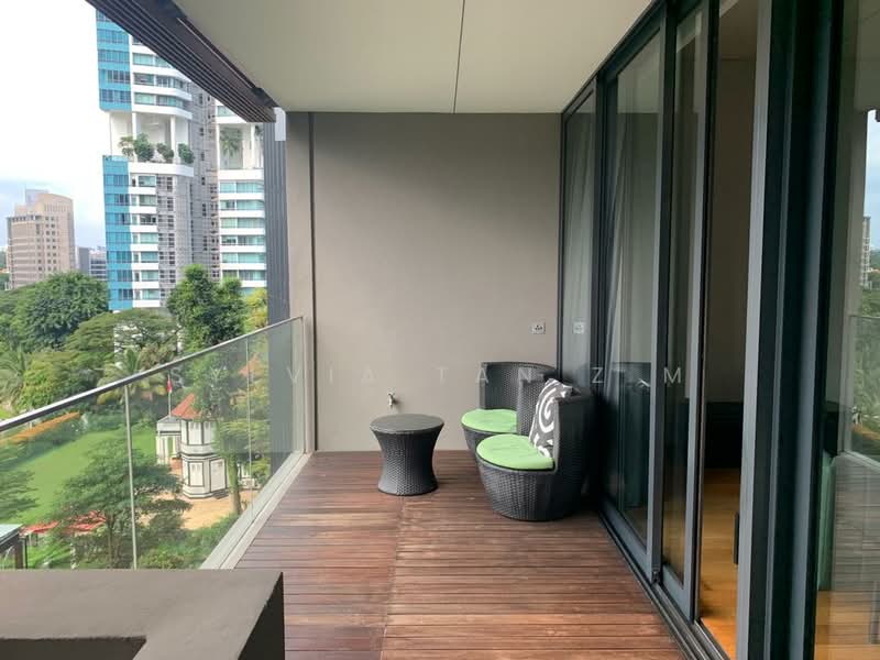 OUE Twin Peaks, 33 Leonie Hill Road, 1 Bedroom, 570 sqft, Condominium For Rent, by Sylvia Tan Z M, 500198160 - Balcony - PropertyGuru.com.sg